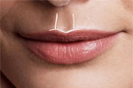 Lips showing cupid’s bow